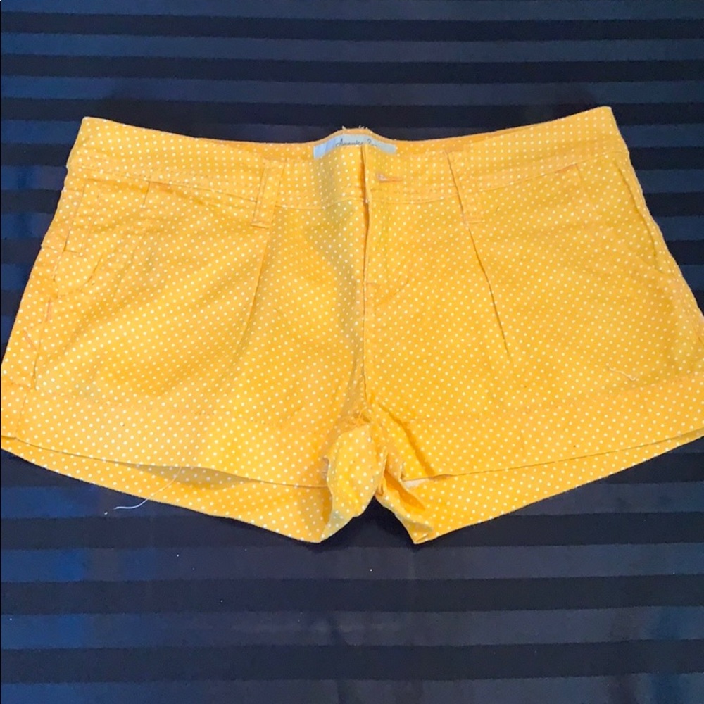 American Rag Polka Orange Dot Jean Shorts